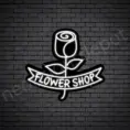 WS White Flower Shop V2 Neon Sign