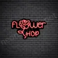 Flower-Shop-V3-Neon-Sign-14x24-WS-B-RED