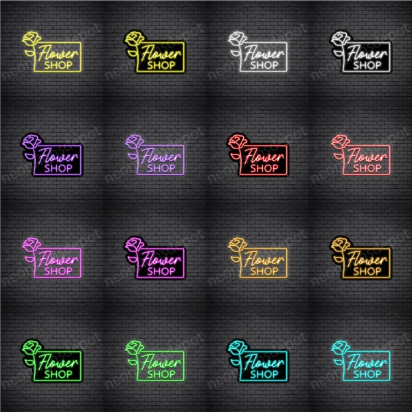 Flower Shop V4 Neon Sign