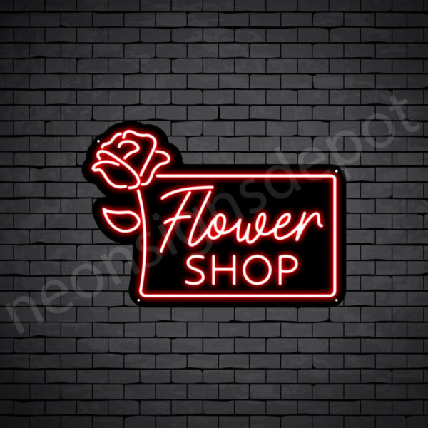 Flower-Shop-V4-Neon-Sign-17x24-WS-B-RED Flower-Shop-V4-Neon-Sign-17x24-WS-B-RED