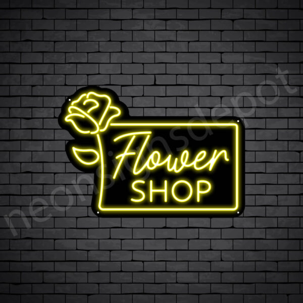 Flower-Shop-V4-Neon-Sign-17x24-WS-B-YELLOW Flower-Shop-V4-Neon-Sign-17x24-WS-B-YELLOW