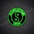 Open-Acupuncture-Neon-Sign-24x24-WS-B-GREEN