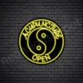 Open-Acupuncture-Neon-Sign-24x24-WS-B-YELLOW