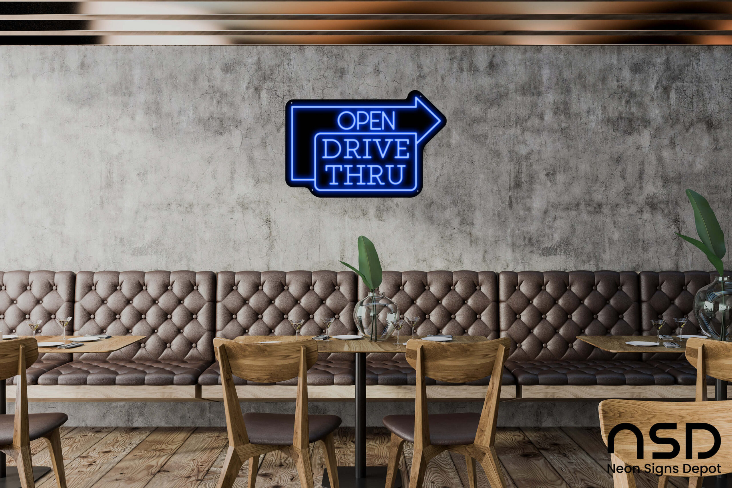 Open Drive-Thru V2 Neon Sign neon sign