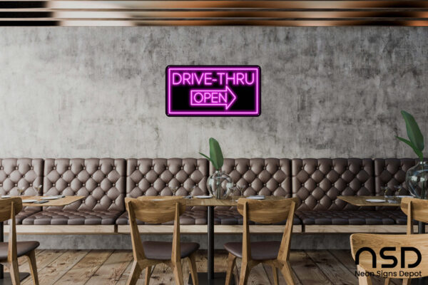 Open Drive-Thru V3 Neon Sign_Black_Mockup_Template01_pink Open Drive-Thru V3 Neon Sign_Black_Mockup_Template01_pink
