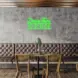 Open Drive-Thru V6 Neon Sign_Black_Mockup_Template01_green