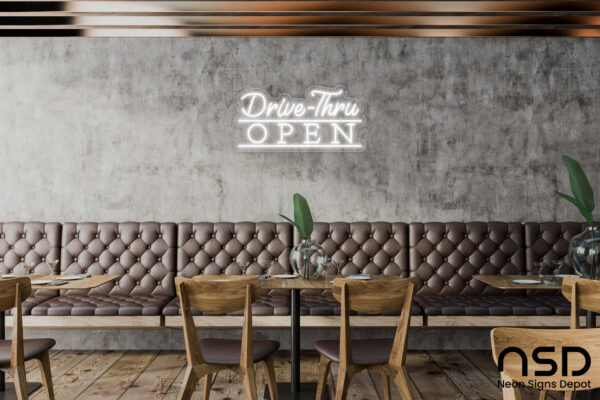 Open Drive-Thru V6 Neon Sign_Black_Mockup_Template01_white Open Drive-Thru V6 Neon Sign_Black_Mockup_Template01_white