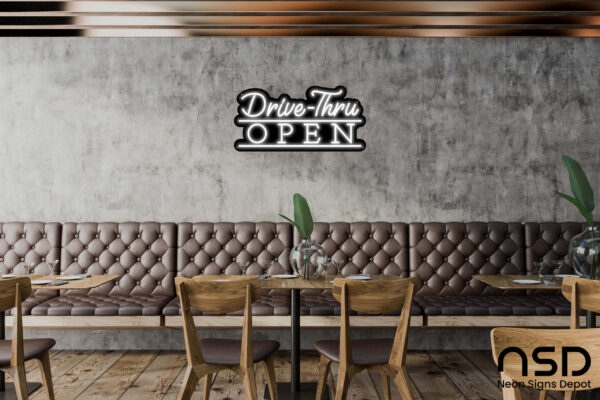 Open Drive-Thru V6 Neon Sign_Transparent_Mockup_Template01_white Open Drive-Thru V6 Neon Sign_Transparent_Mockup_Template01_white