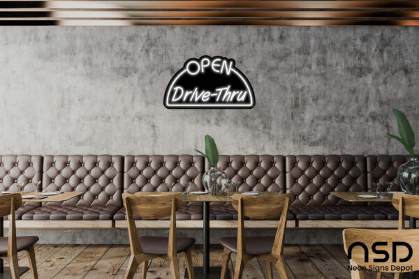 Open Drive-Thru V7 Neon Sign_Black_Mockup_Template01_white Open Drive-Thru V7 Neon Sign_Black_Mockup_Template01_white