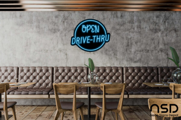 Open Drive-Thru V8 Neon Sign_Black_Mockup_Template01_lightblue Open Drive-Thru V8 Neon Sign_Black_Mockup_Template01_lightblue