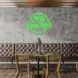 Open Drive-Thru V8 Neon Sign_Transparent_Mockup_Template01_green