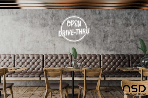 Open Drive-Thru V8 Neon Sign_Transparent_Mockup_Template01_white Open Drive-Thru V8 Neon Sign_Transparent_Mockup_Template01_white