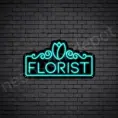 Florist-Neon-Sign-24x13-WS-B-BRIGHT-BLUE