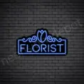 Florist-Neon-Sign-24x13-WS-B-DARK-BLUE