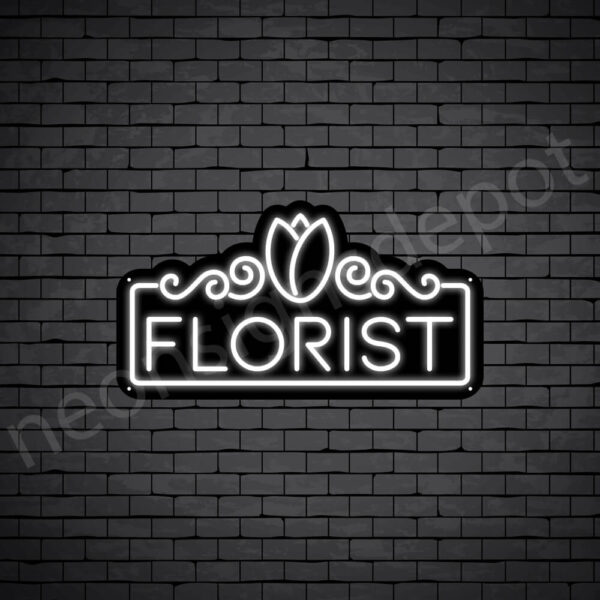 Florist-Neon-Sign-24x13-WS-B-WHITE Florist-Neon-Sign-24x13-WS-B-WHITE