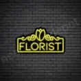 Florist-Neon-Sign-24x13-WS-B-YELLOW