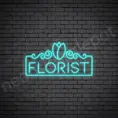 Florist-Neon-Sign-24x13-WS-C-BRIGHT-BLUE