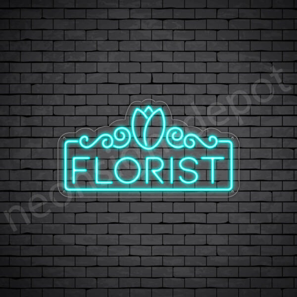 Florist-Neon-Sign-24x13-WS-C-BRIGHT-BLUE Florist-Neon-Sign-24x13-WS-C-BRIGHT-BLUE