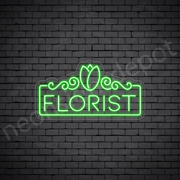 Florist-Neon-Sign-24x13-WS-C-GREEN Florist-Neon-Sign-24x13-WS-C-GREEN