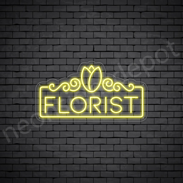 Florist-Neon-Sign-24x13-WS-C-YELLOW Florist-Neon-Sign-24x13-WS-C-YELLOW