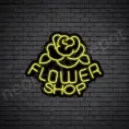 Flower-Shop-V10-Neon-Sign-24x20-WS-B-YELLOW