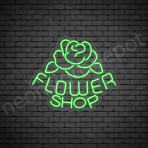 Flower-Shop-V10-Neon-Sign-24x20-WS-C-GREEN Flower-Shop-V10-Neon-Sign-24x20-WS-C-GREEN