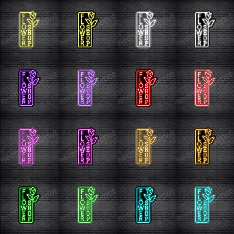 Flower Shop V12 Neon Sign