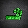 Flower-Shop-V13-Neon-Sign-18x24-WS-B-GREEN