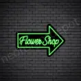 Green Flower Shop V15 Neon Sign