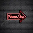 Red Flower Shop V15 Neon Sign