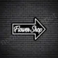White Flower Shop V15 Neon Sign
