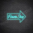 Bright Blue Flower Shop V15 Sign