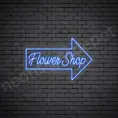 Blue Flower Shop V15 Sign