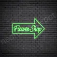 Green Flower Shop V15 Sign
