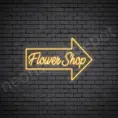 Orange Flower Shop V15 Sign