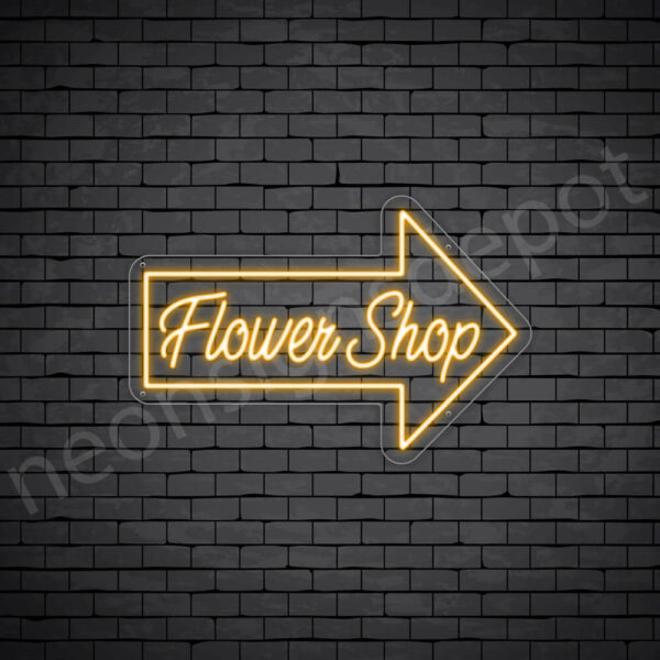 Flower-Shop-V15-Neon-Sign-24x16-WS-C-ORANGE Orange Flower Shop V15 Sign