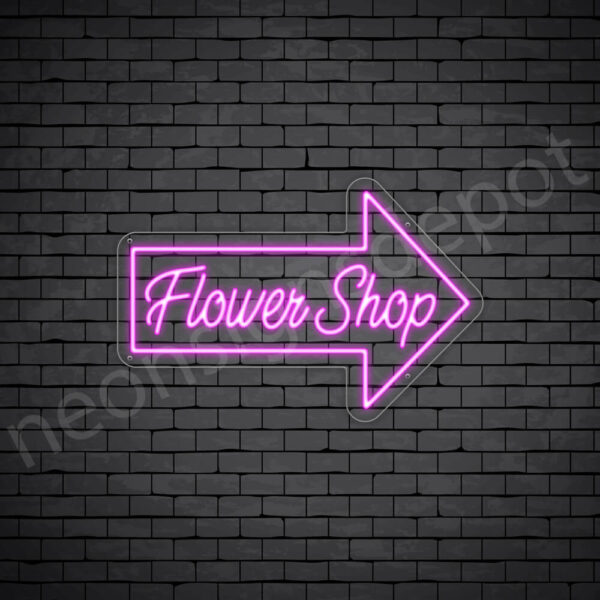 Flower-Shop-V15-Neon-Sign-24x16-WS-C-PINK Pink Flower Shop V15 Sign