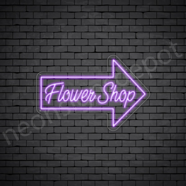 Flower-Shop-V15-Neon-Sign-24x16-WS-C-PURPLE Purple Flower Shop V15 Sign