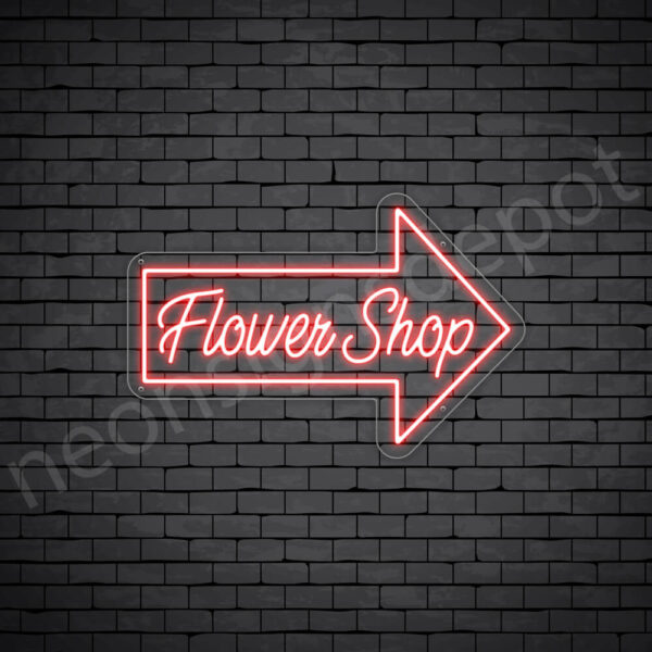 Flower-Shop-V15-Neon-Sign-24x16-WS-C-RED Red Flower Shop V15 Sign
