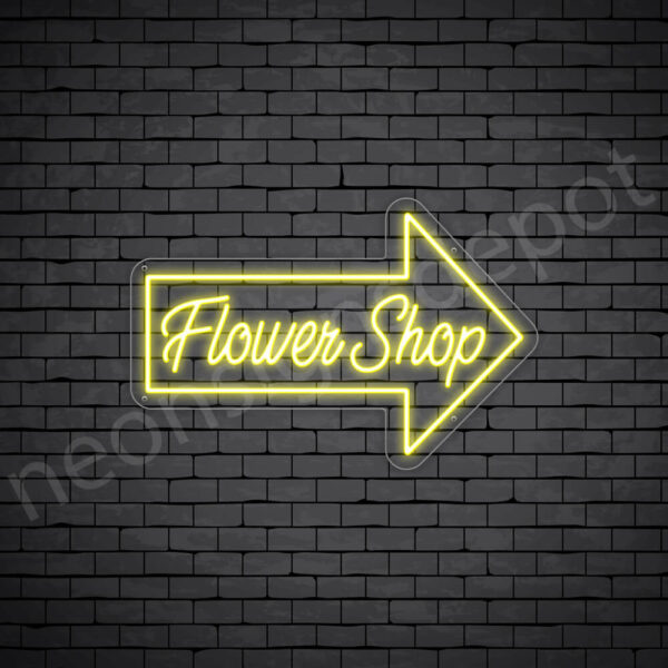 Flower-Shop-V15-Neon-Sign-24x16-WS-C-YELLOW Yellow Flower Shop V15 Sign