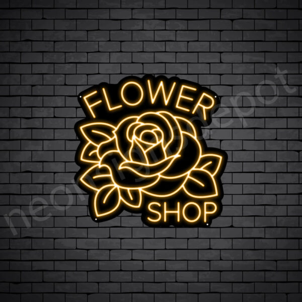 Flower-Shop-V16-Neon-Sign-24x24-WS-B-ORANGE Flower-Shop-V16-Neon-Sign-24x24-WS-B-ORANGE