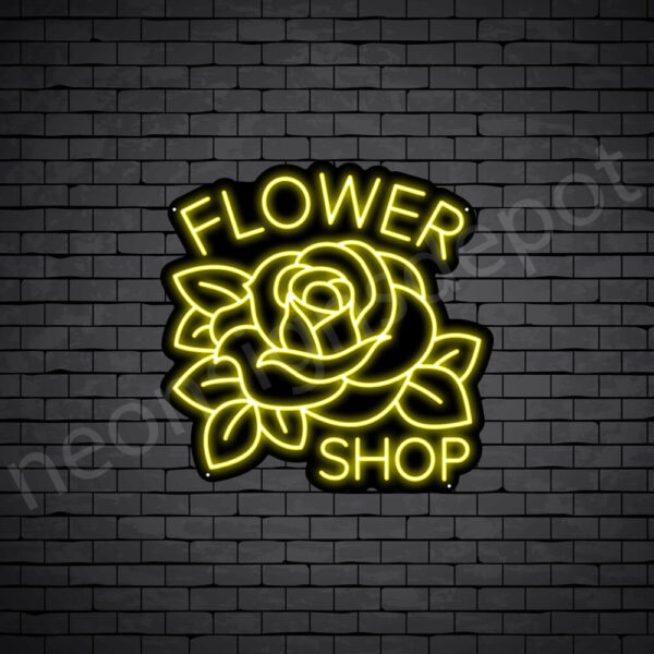 Flower-Shop-V16-Neon-Sign-24x24-WS-B-YELLOW Flower-Shop-V16-Neon-Sign-24x24-WS-B-YELLOW