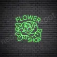 Flower-Shop-V16-Neon-Sign-24x24-WS-C-GREEN