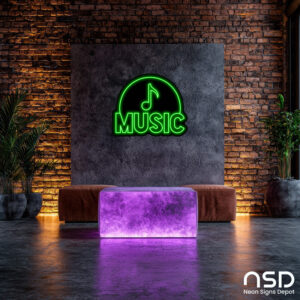 Music V4 Neon Sign