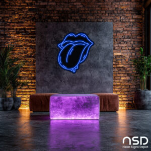 Tongue Rolling Neon Sign