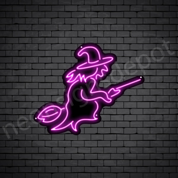 Flying-Witch-Neon-Sign-24x20-WS-B-PINK Flying-Witch-Neon-Sign-24x20-WS-B-PINK