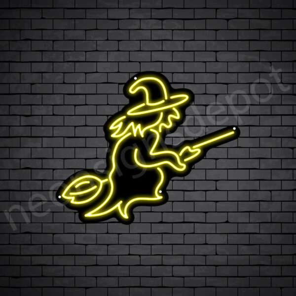 Flying-Witch-Neon-Sign-24x20-WS-B-YELLOW Flying-Witch-Neon-Sign-24x20-WS-B-YELLOW