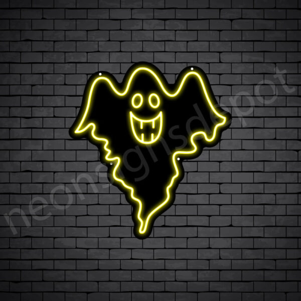 Ghost-Neon-Sign-22x24-WS-B-YELLOW Ghost-Neon-Sign-22x24-WS-B-YELLOW
