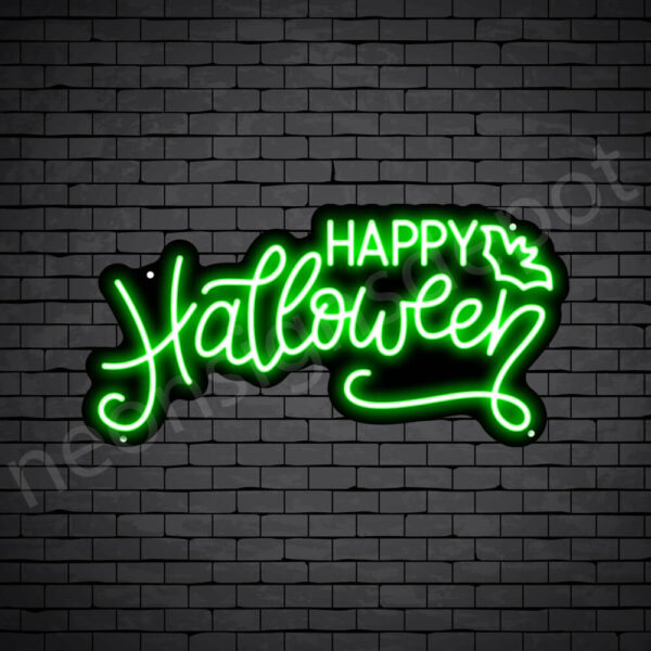 Happy-Halloween-Neon-Sign-24x12-WS-B-GREEN Happy-Halloween-Neon-Sign-24x12-WS-B-GREEN