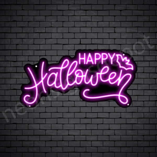 Happy-Halloween-Neon-Sign-24x12-WS-B-PINK Happy-Halloween-Neon-Sign-24x12-WS-B-PINK